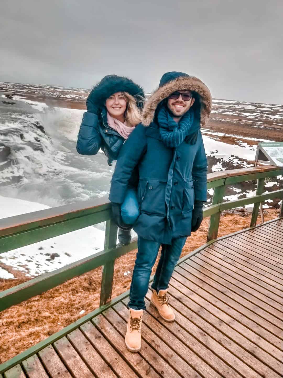Principais paradas na Islândia - cachoeira Gullfoss